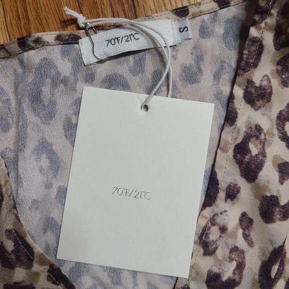 NEW 70/21 Small Animal Print Button Front Dress - Picture 7 of 10